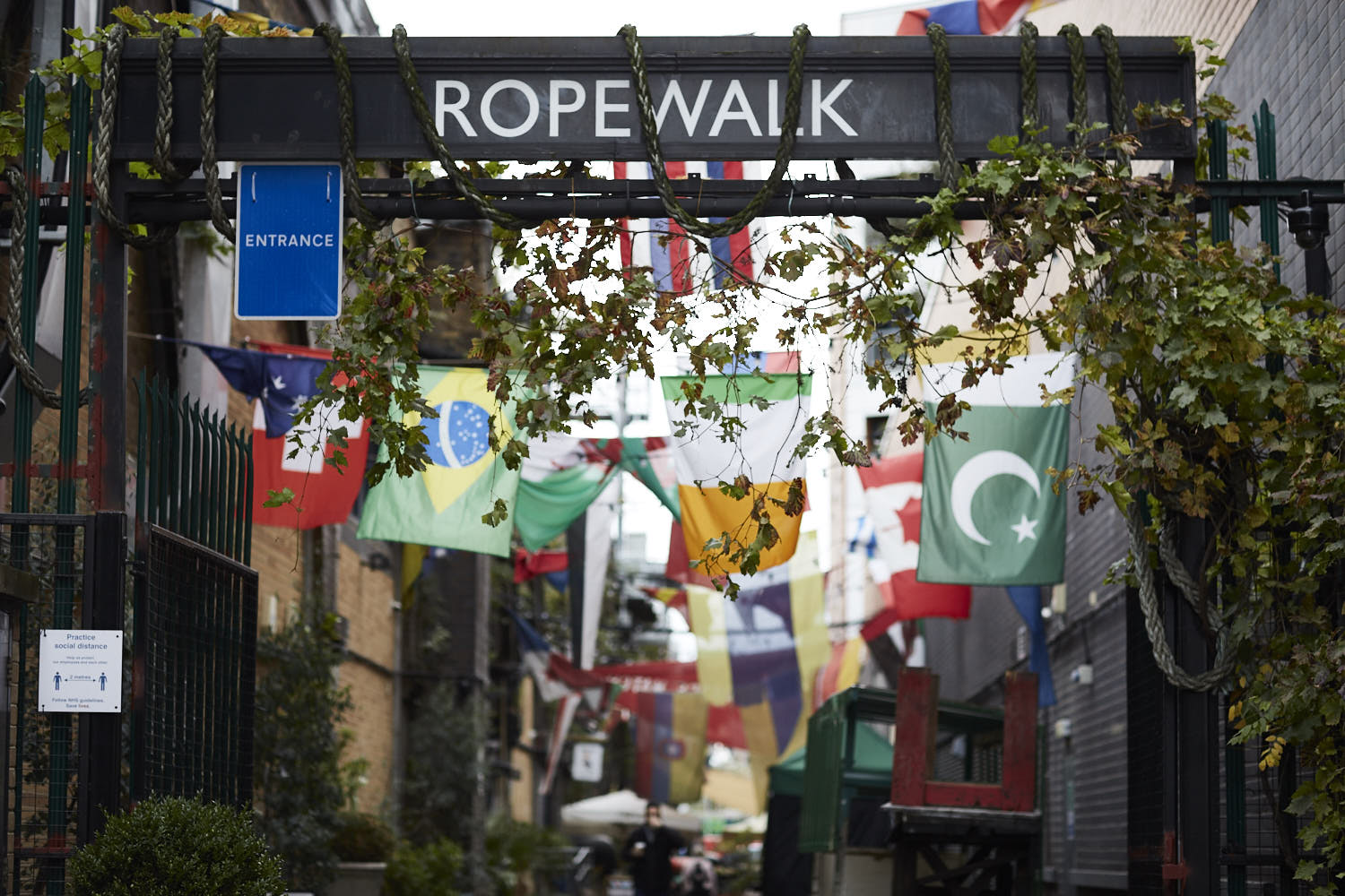 The entrance to Ropewalk market.